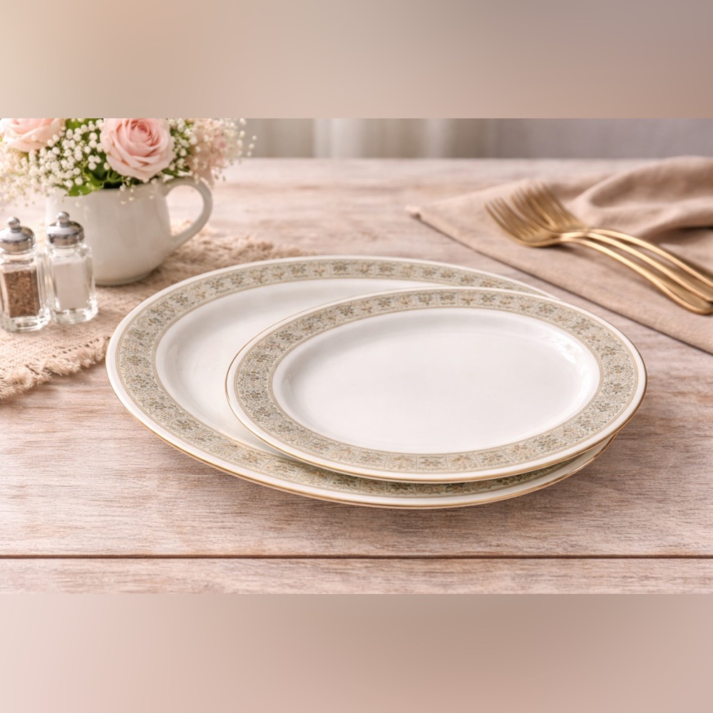 Royal Doulton “Samarra” TC1039 Oval Serving Platters – Set of 2 | Vintage 1960s